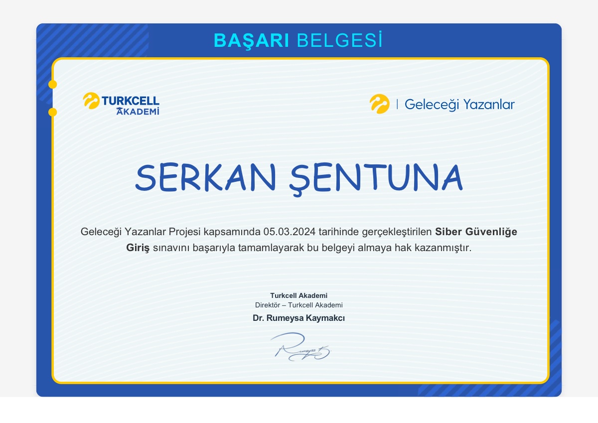 Siber Güvenliğe Giriş